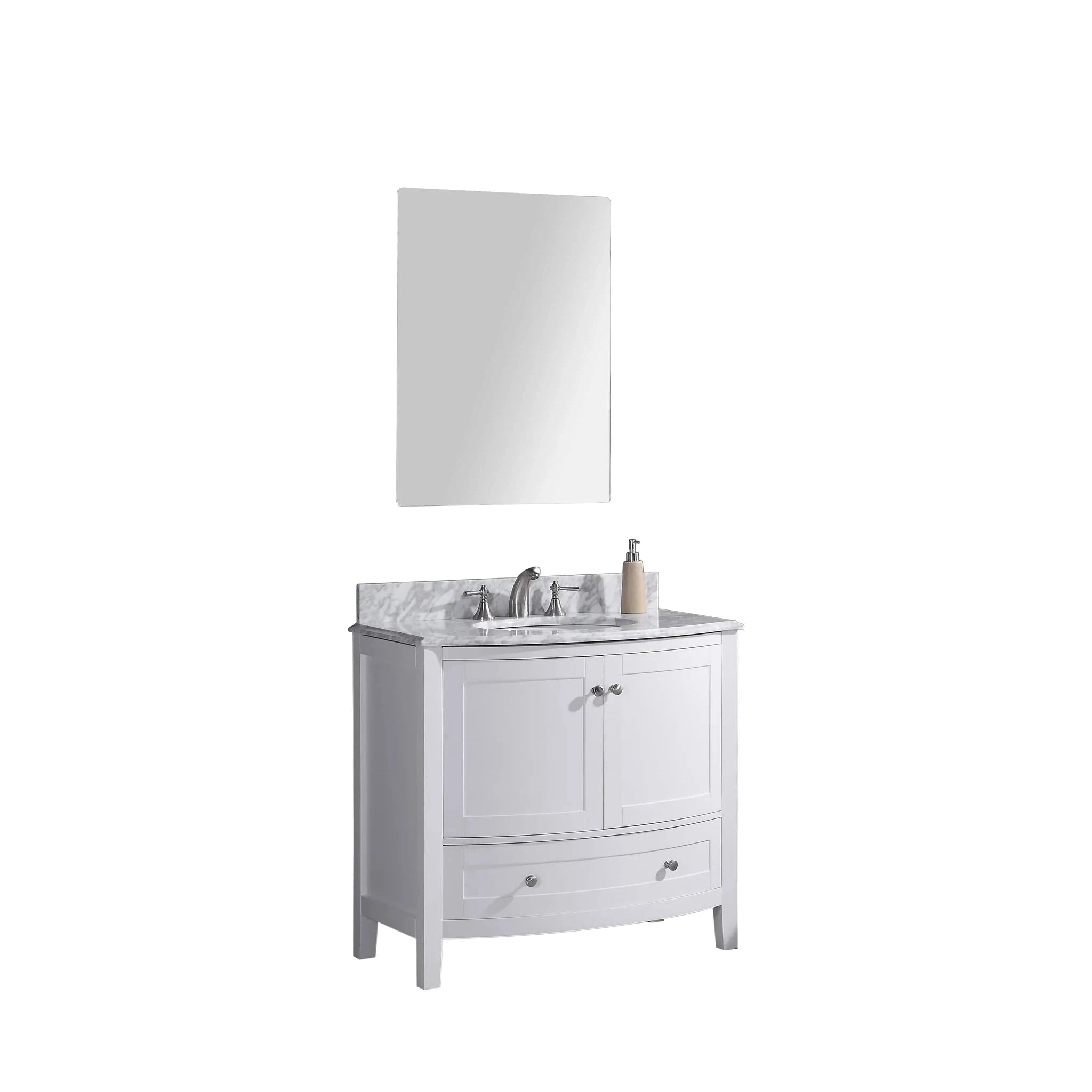 Legion Furniture 36" White Bathroom Vanity-pvc