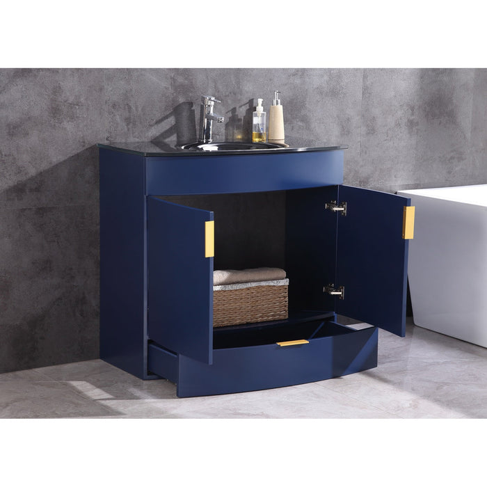 Legion Furniture 36" Blue Bathroom Vanity - Pvc