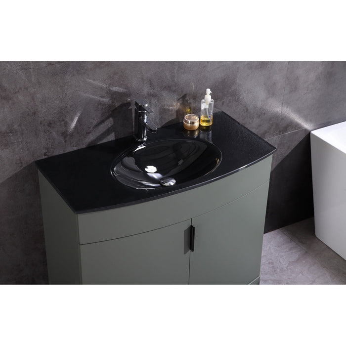 Legion Furniture 36" Pewter Green Bathroom Vanity - Pvc