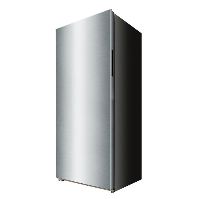 33 Inch Stainless Steel Freestanding Upright Freezer w Left Hinge