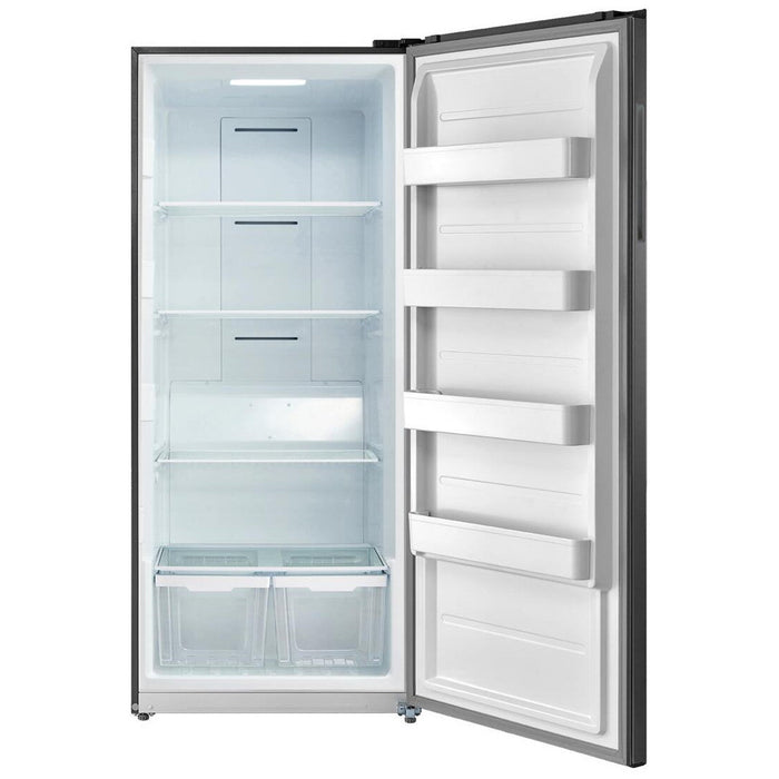33 Inch Stainless Steel Freestanding Upright Freezer