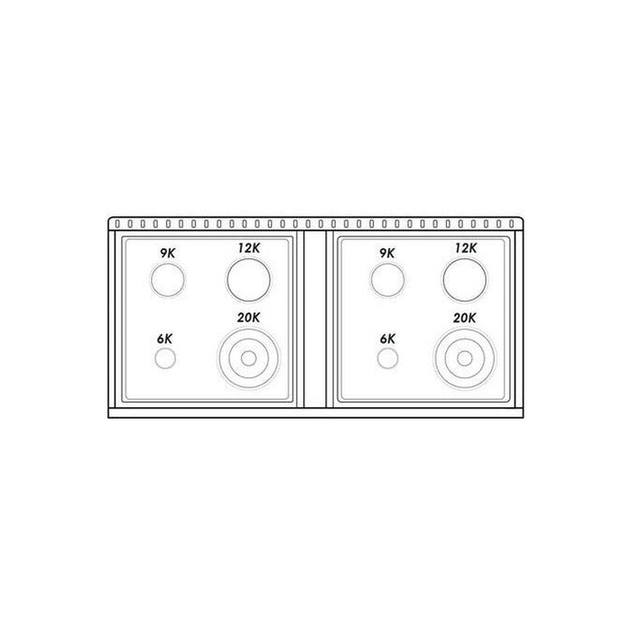 48 Inch Gas Freestanding Range in White