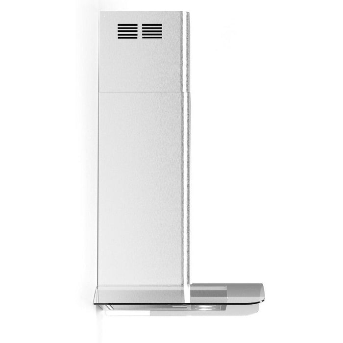 Cortivo Wall Mount Glass Canopy Range Hood with 560 CFM LED Lighting Mesh Filters in Stainless Steel