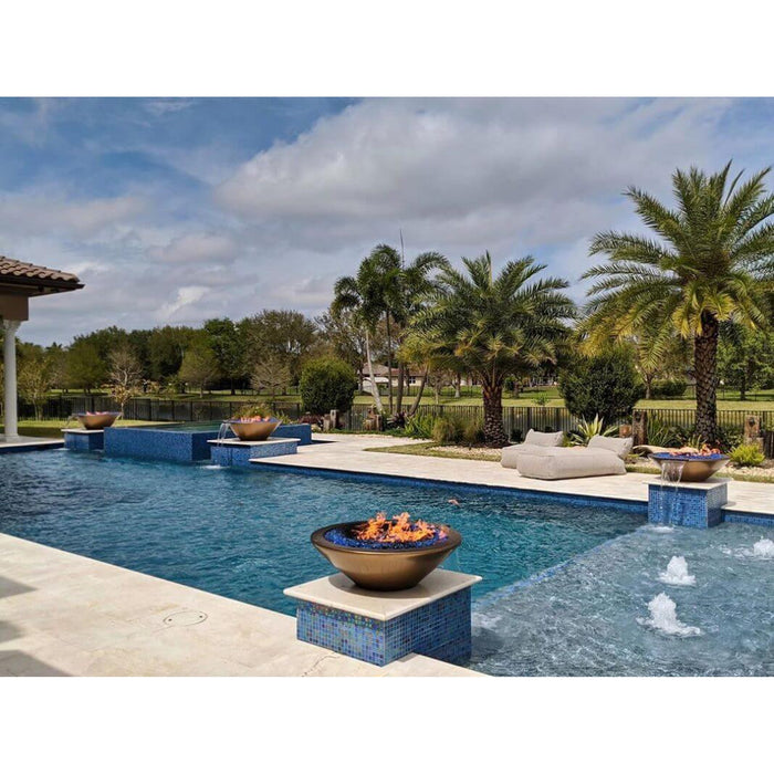 36" Cazo Fire and Water Bowl