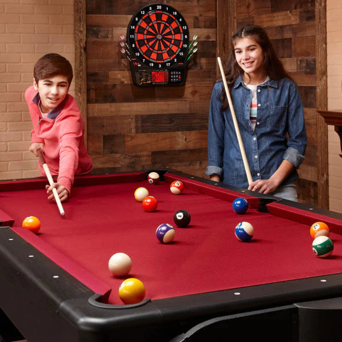 Fat Cat Original 3-in-1 Burgundy 7' Pockey™ Multi-Game Table