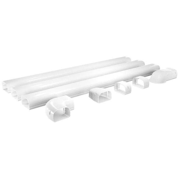 MRCOOL LineGuard 4.5 in. 16-Piece Complete Line Set Cover Kit for Ductless Mini-Split or Central System